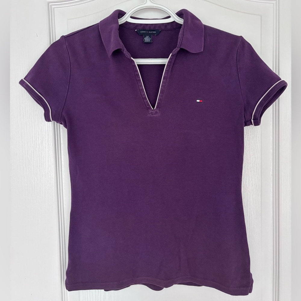 Tommy Hilfiger Deep Purple Short Sleeve Polo